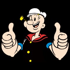 Создать мем: ответы на тесты с моряком папай, моряк папай в профиль, popeye