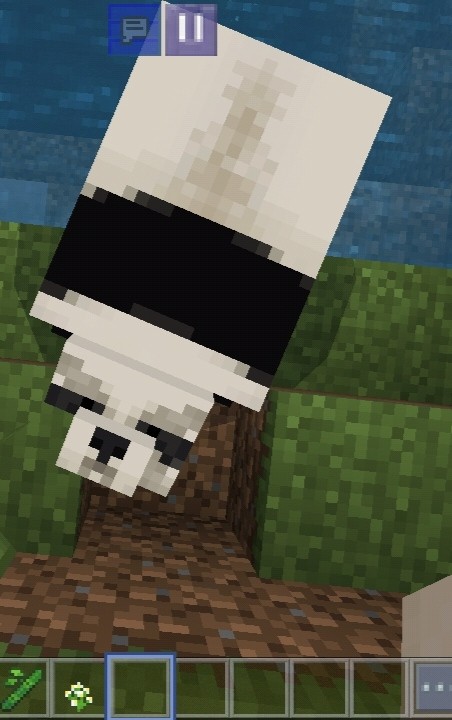 Create meme: Minecraft panda, panda in minecraft, panda from minecraft