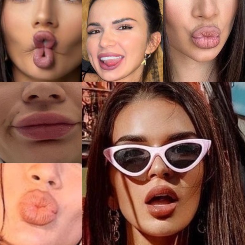 Create meme: made lips, big lips, lips 