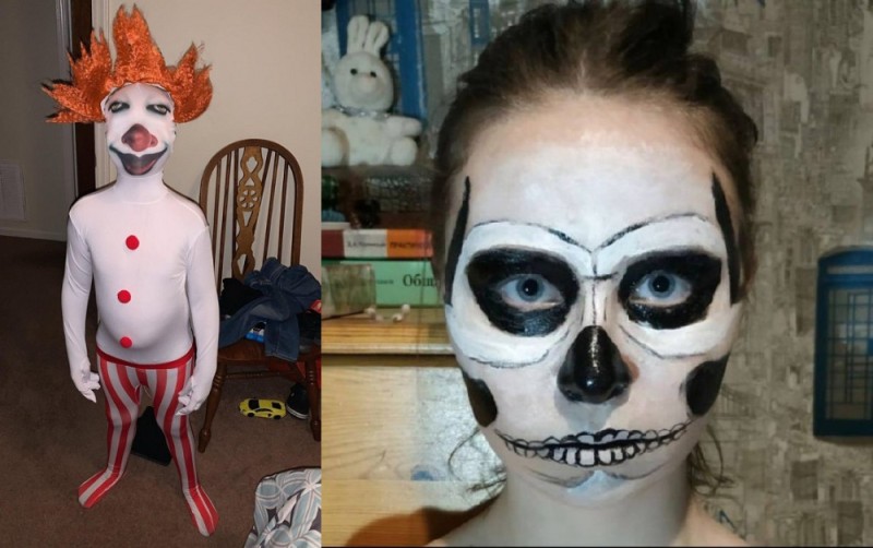 Создать мем: образы на хэллоуин, смешные костюмы на хэллоуин, костюмы для хэллоуина