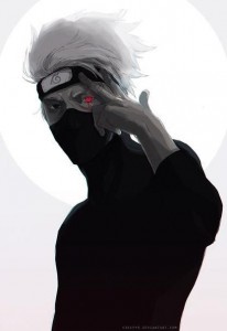 Создать мем: kakashi hatake art black, наруто узумак, naruto kakashi