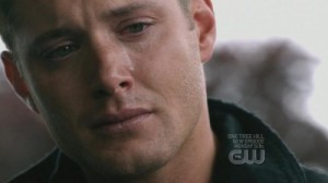 Create meme: tears, dean winchester, supernatural