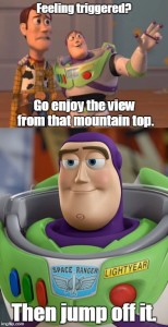 Create meme: everywhere, hmm buzz Lightyear, toy story