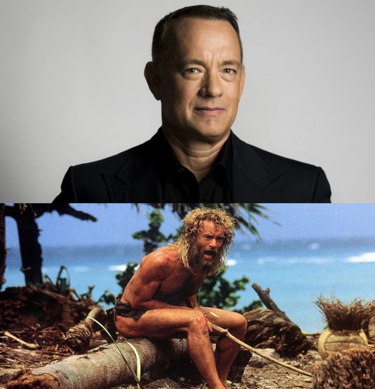 Create meme: Tom Hanks , outcast movie 2000 wilson, the further adventures of Robinson Crusoe