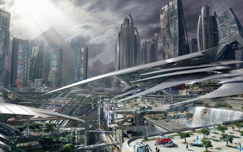 Создать мем: футуристический город будущего, будущий город, футуристическая архитектура будущего концепт