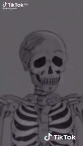 Создать мем: skeleton, темнота, скелет рисунок