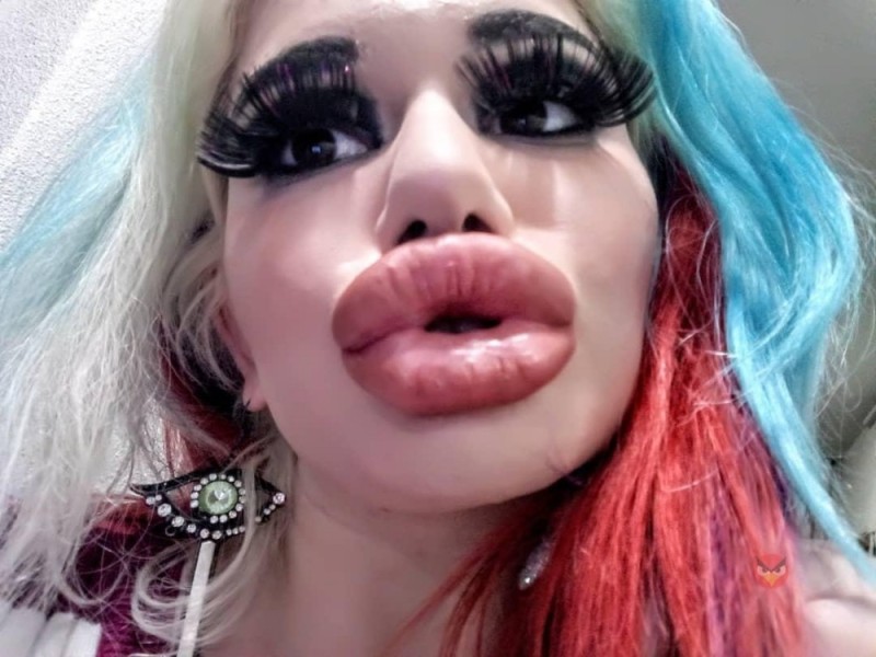Create meme: big lips, Andrea Ivanova's biggest lips, andrea ivanova 2020