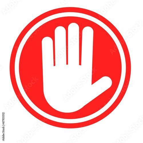 Create meme: a stop sign, stop sign with hand, the hand symbol