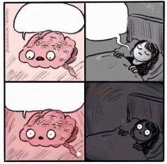 Create meme: meme the brain before sleep, meme brain , comics memes