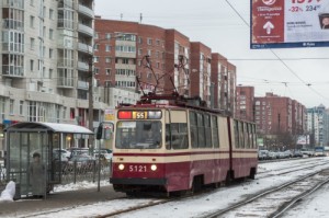 Create meme: tram SPb, prospect education, Novocherkasskiy Prospekt