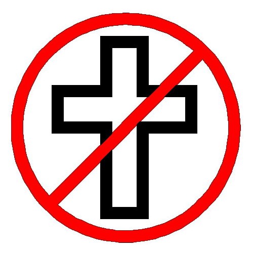 Создать мем: перечеркнутый православный крест, запрет знак, запреты в православии