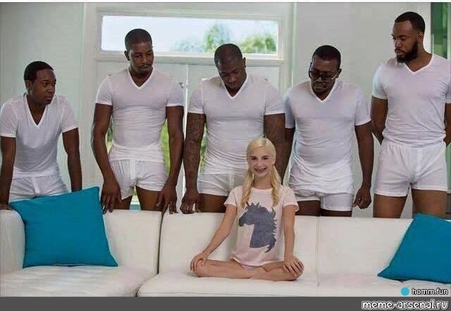5 Black Guys White Girl