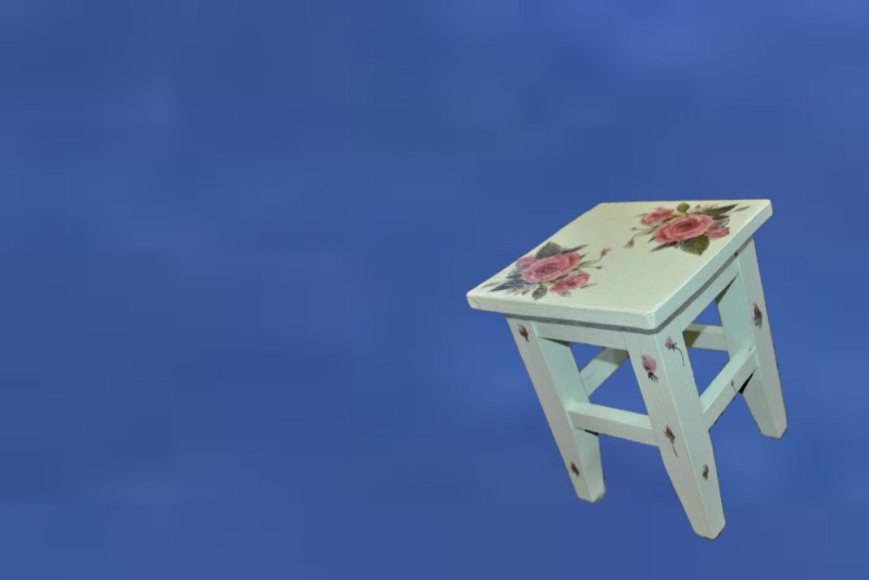 Create meme: the decor of an old stool, stool decor, a stool