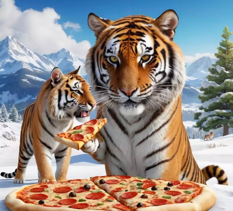Create meme: the Amur tiger , tiger painting, Siberian tiger