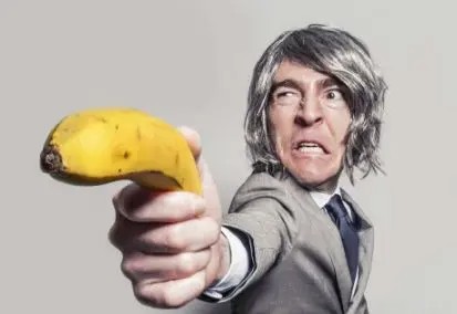 Create meme: unpleasant people, The man with the banana meme, people 