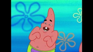 Create meme: Patrick, angry Patrick from spongebob, Patrick star smiling