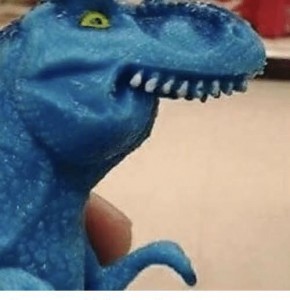 Создать мем: синий динозавр, тиранозавр игрушка, тираннозавр игрушка