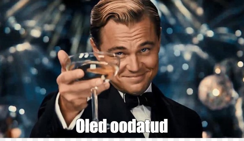 Create meme: DiCaprio Gatsby, Leonardo DiCaprio meme with a glass of, dicaprio's meme with a glass