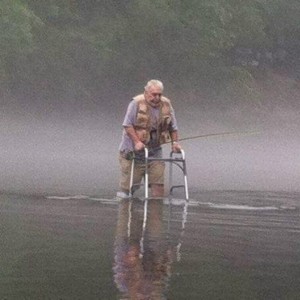 Create meme: fishing on the river, people