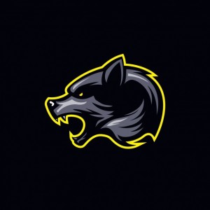 Создать мем: значок волка, волк логотип, лого золотой волк