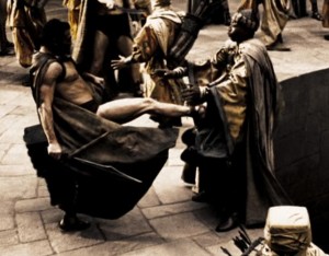 Create meme: 300 priests, this is sparta, this is sparta pit
