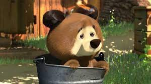 Create meme: Masha and the bear bear, kinodetstvo. Masha and the bear: hard to be a little cartoon 2014, Masha and the bear