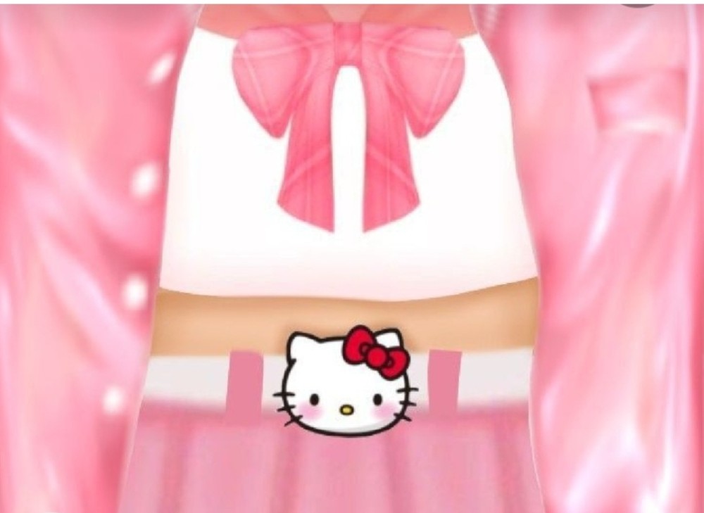 Free Roblox T-shirt pink hello kitty themed white jacket 🎀✨  Бесплатные  вещи, Футболки для девочек, Смешные футболки