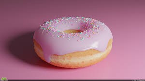 Создать мем: donut фигура 3d, пончик с глазурью, пончик