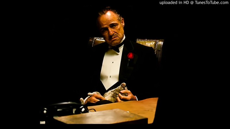 Create meme: don Corleone Smoking a cigar, don Corleone meme , the godfather Vito Corleone