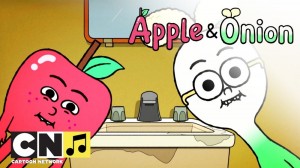 Создать мем: apple, яблоко и лук фалафель мультик, яблоко и лук картун нетворка