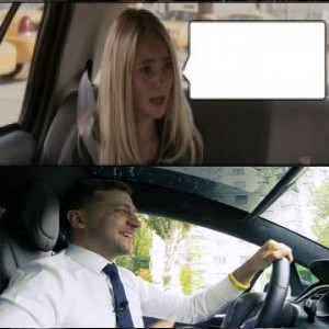 Create meme: race to witch mountain meme, photo Zelensky on Tesla, Behind the wheel