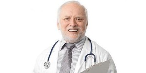 Create meme: grandfather Harold, grandfather Harold doctor, Harold the doctor meme