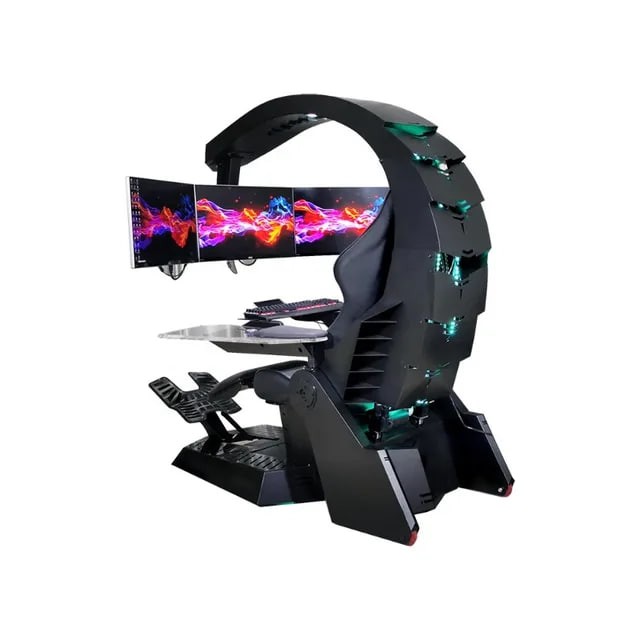 Создать мем: игровое кресло скорпион с мониторами, игровое кресло, игровое компьютерное кресло