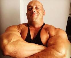 Create meme: bodybuilder, brad hollibaugh, the biggest biceps