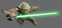 Создать мем: jedi, мастер йода с мечом, og yoda