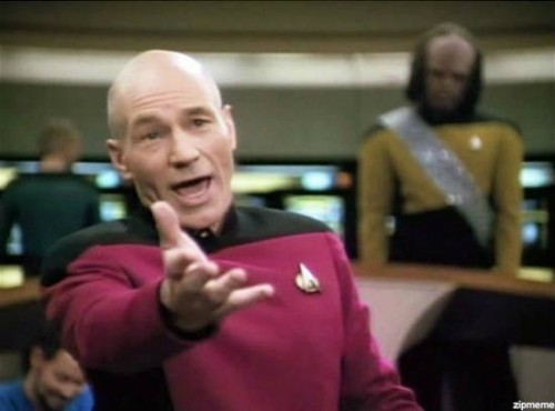 Create meme: Patrick Stewart, funny memes , meme creator