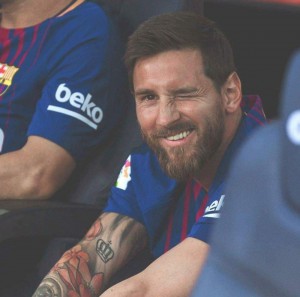Create meme: good night players, messi, Lionel Messi