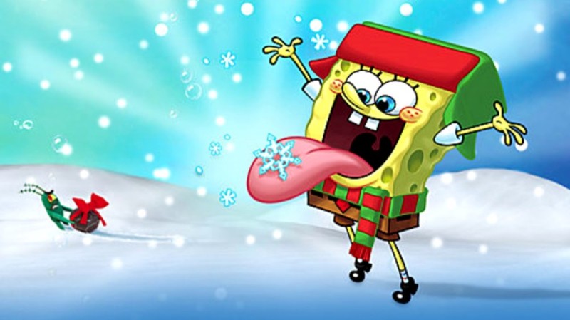 Create meme: sponge Bob square pants , Spongebob New Year, New Year's spongebob