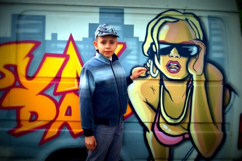 Create meme: boy , graffiti , hip hop