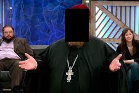 Create meme: a fat priest, the priest, priest meme