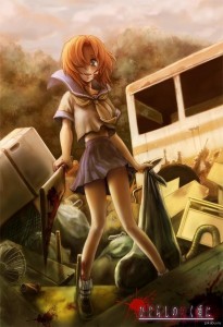 Создать мем: Higurashi no Naku Koro ni, аниме арты, Аниме