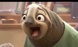 Создать мем: sloth, zootopia, 1