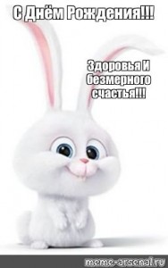 Create meme: white Bunny, Bunny from the secret life of Pets, rabbit snowball from the movie