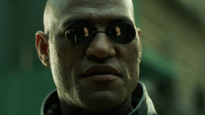 Create meme: matrix , morpheus glasses, Morpheus matrix actor
