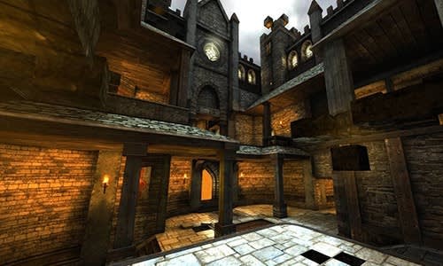 Create meme: castle dungeon game, unreal tournament maps, a screenshot of the game