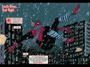 Create meme: spider man winter, The Amazing Spider-Man, comics spider-man winter