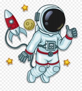 Создать мем: космонавт клипарт, космонавт векторный, скафандр космонавта вектор