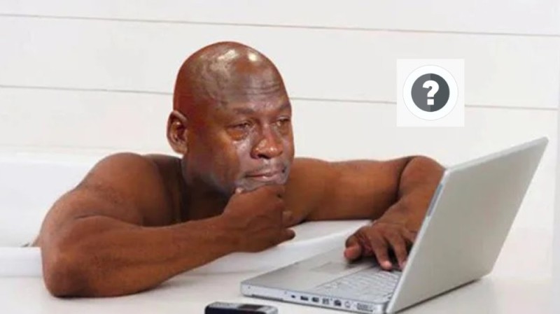 Create meme: the Negro at the computer, a black man is sitting at a computer, sad negro