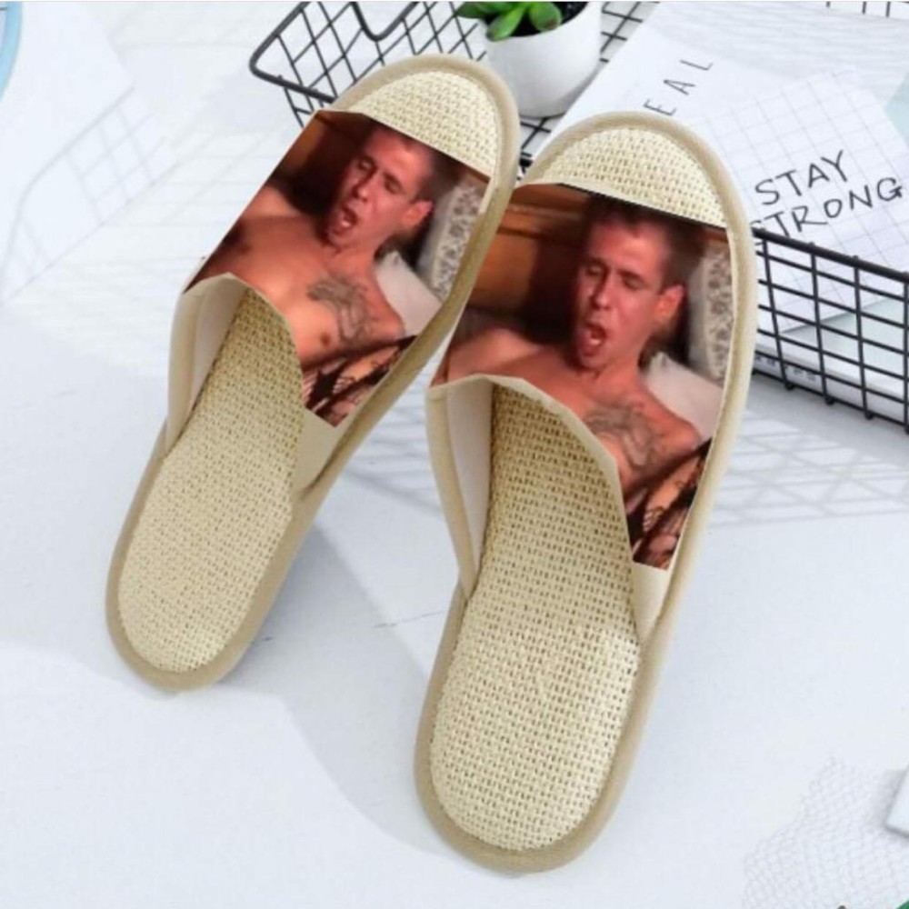 Create meme "Slippers photos of women, flip flops with straw insole, S...