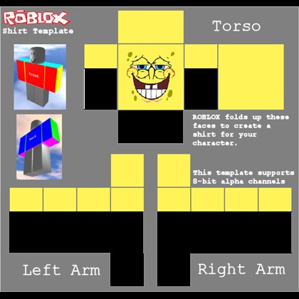 Create Meme Roblox Spongebob Shirt Clothes For Roblox In Roblox